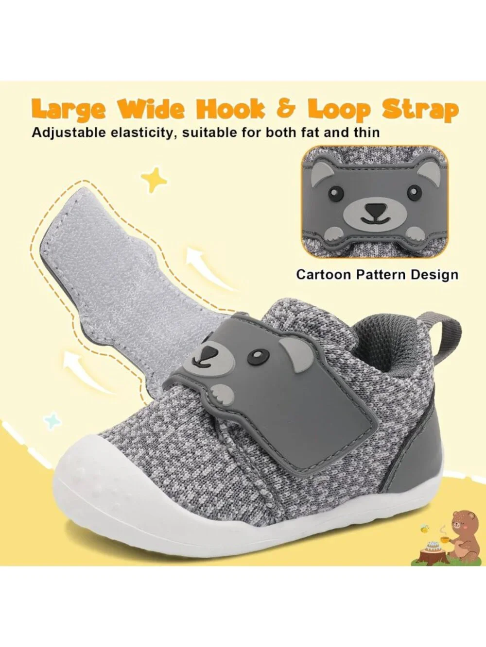 Breathable Infant Sneakers for Boys & Girls | Slip-On Toddler Walking Shoes